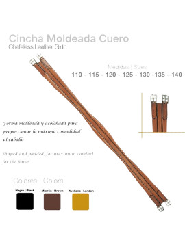 CINCHA MOLDEADA CUERO